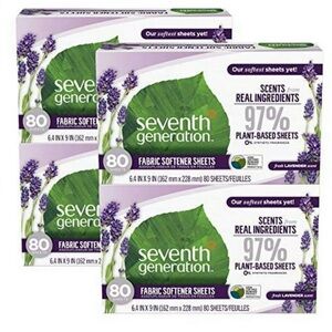 Seventh Generation Fabric Softener Sheets - Lavender x5